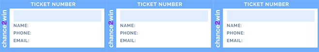 charity raffle ticket